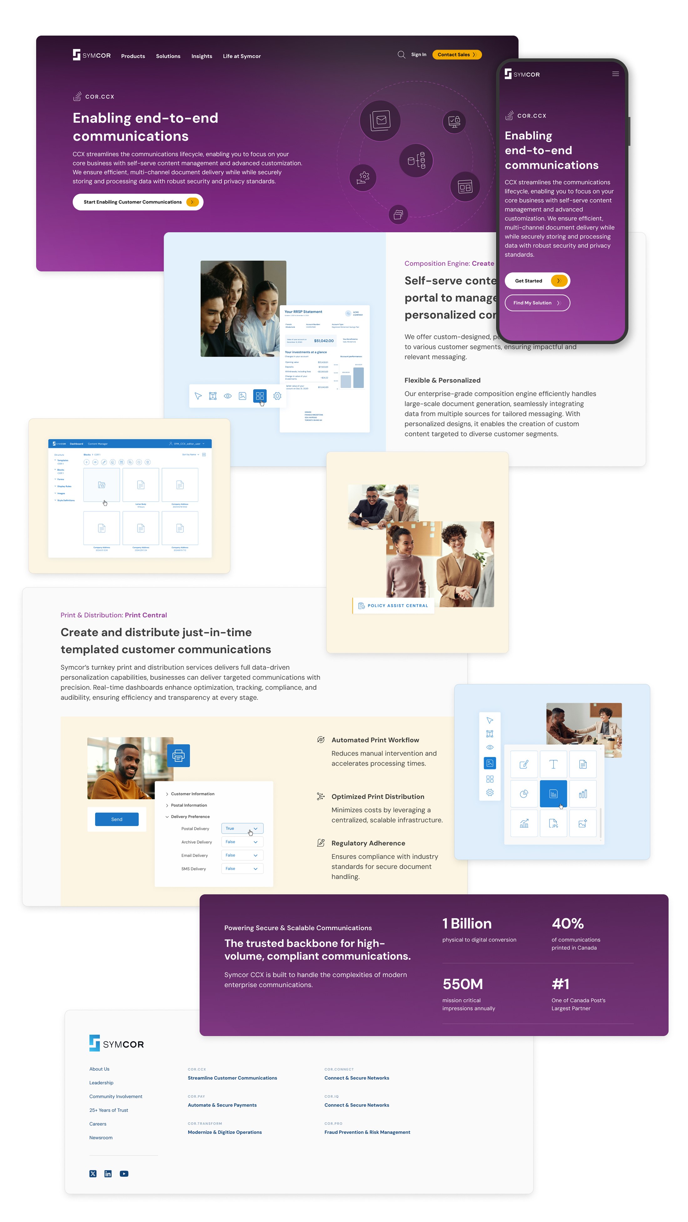 The COR.CCX product page on desktop and mobile